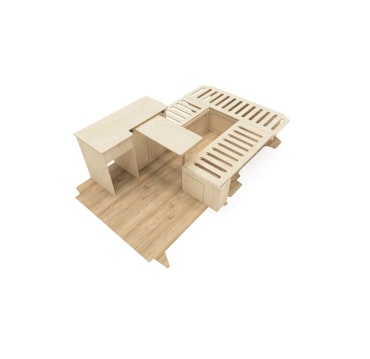 Flatpakket camper kit for din transporter - enkel montering