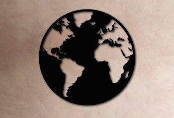 Verdenskart globus