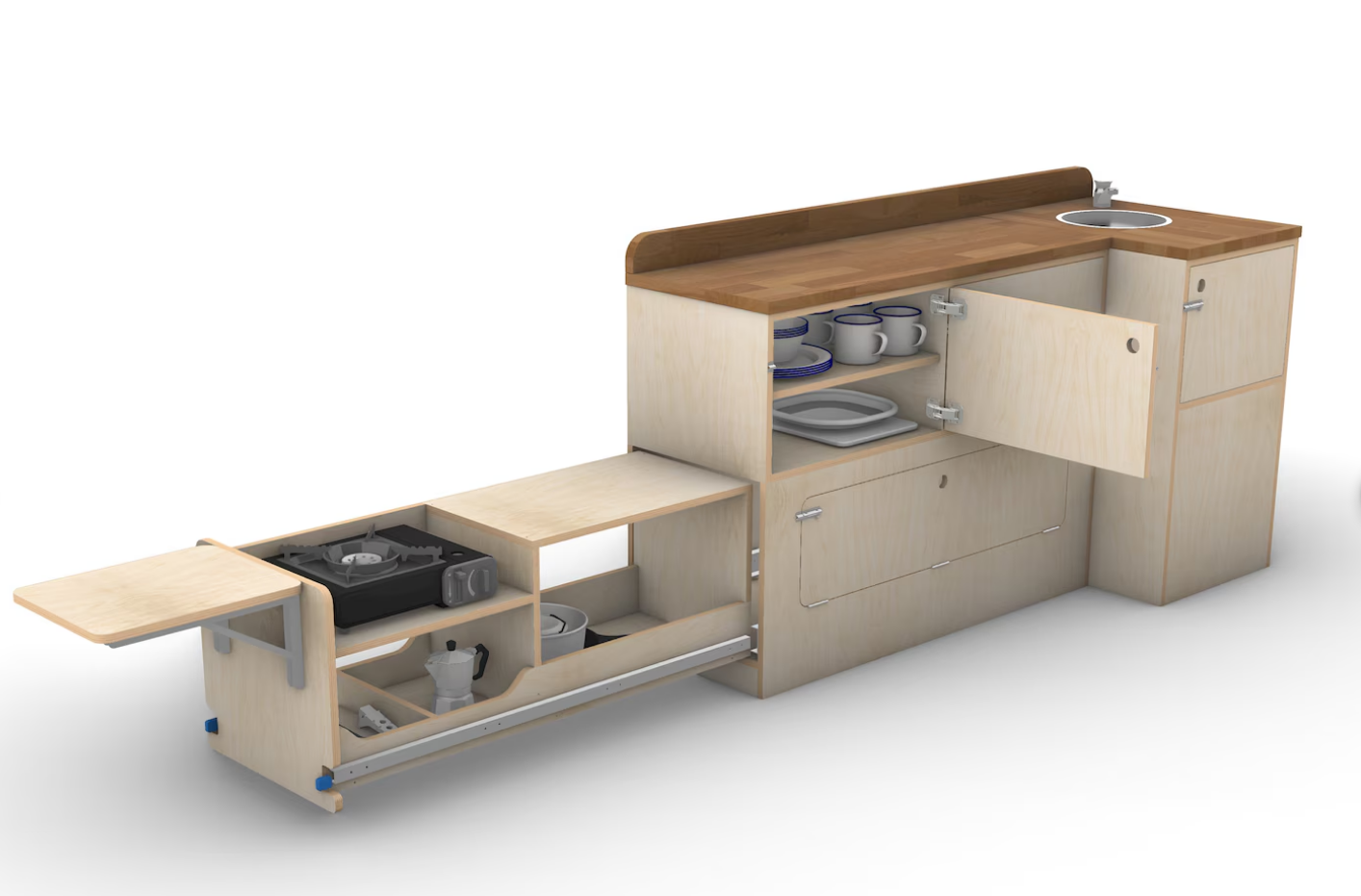 Kjøkkenmodul til Campervan