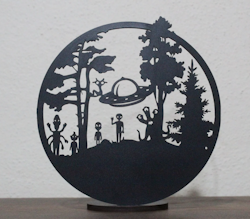 Telysholder med aliens motiv