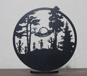Telysholder med aliens motiv