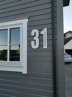 Hustall hvit med eller uten adresse