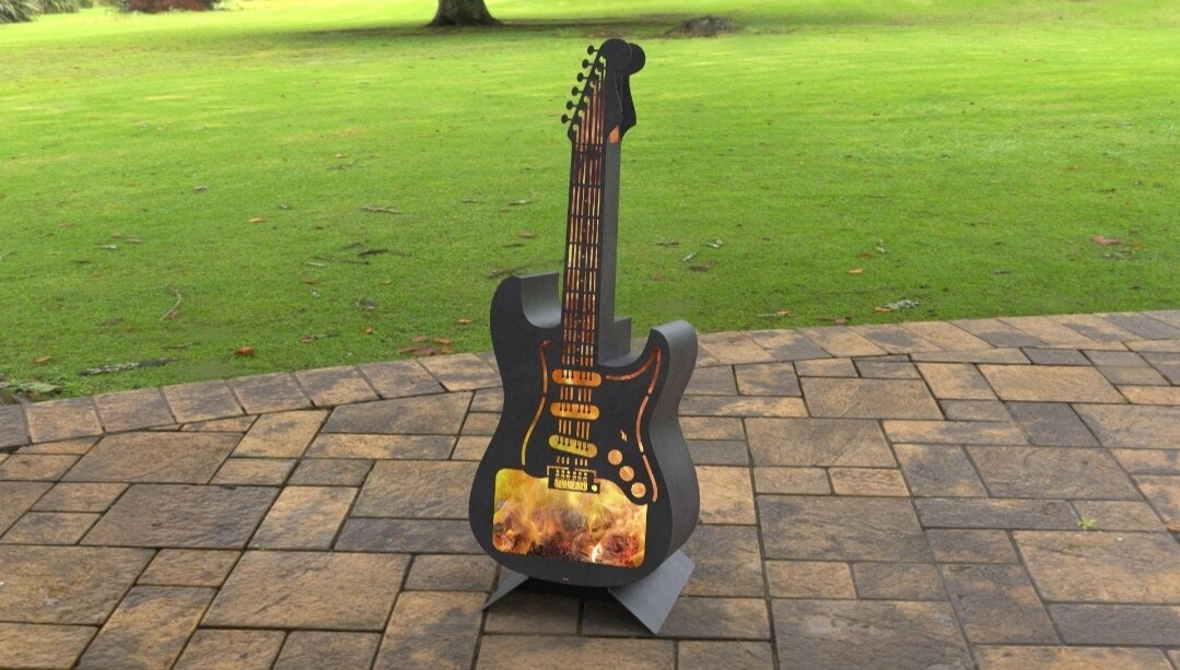 Bålkurv elgitar