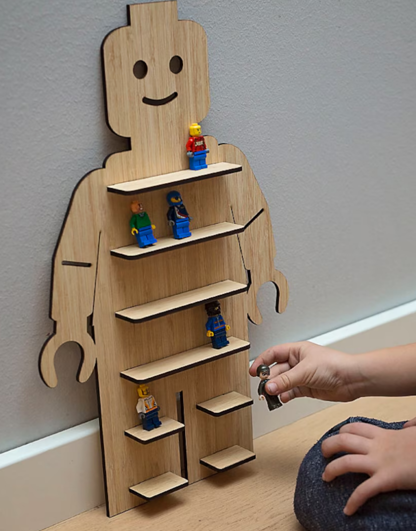 Lego figur vegghylle