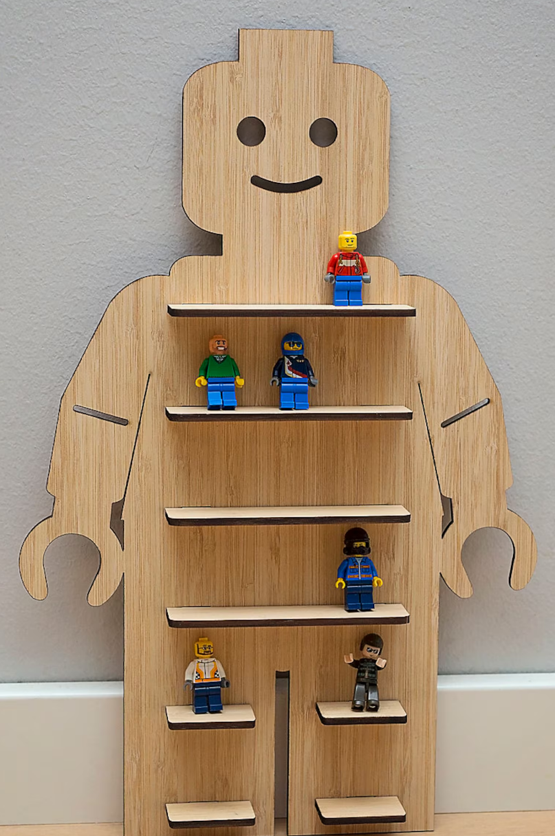 Lego figur vegghylle
