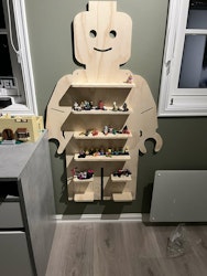 Lego figur vegghylle