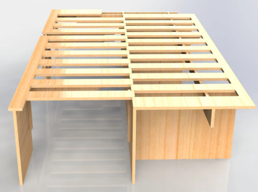 Utrekkbar seng 190 x 65.5\118cm