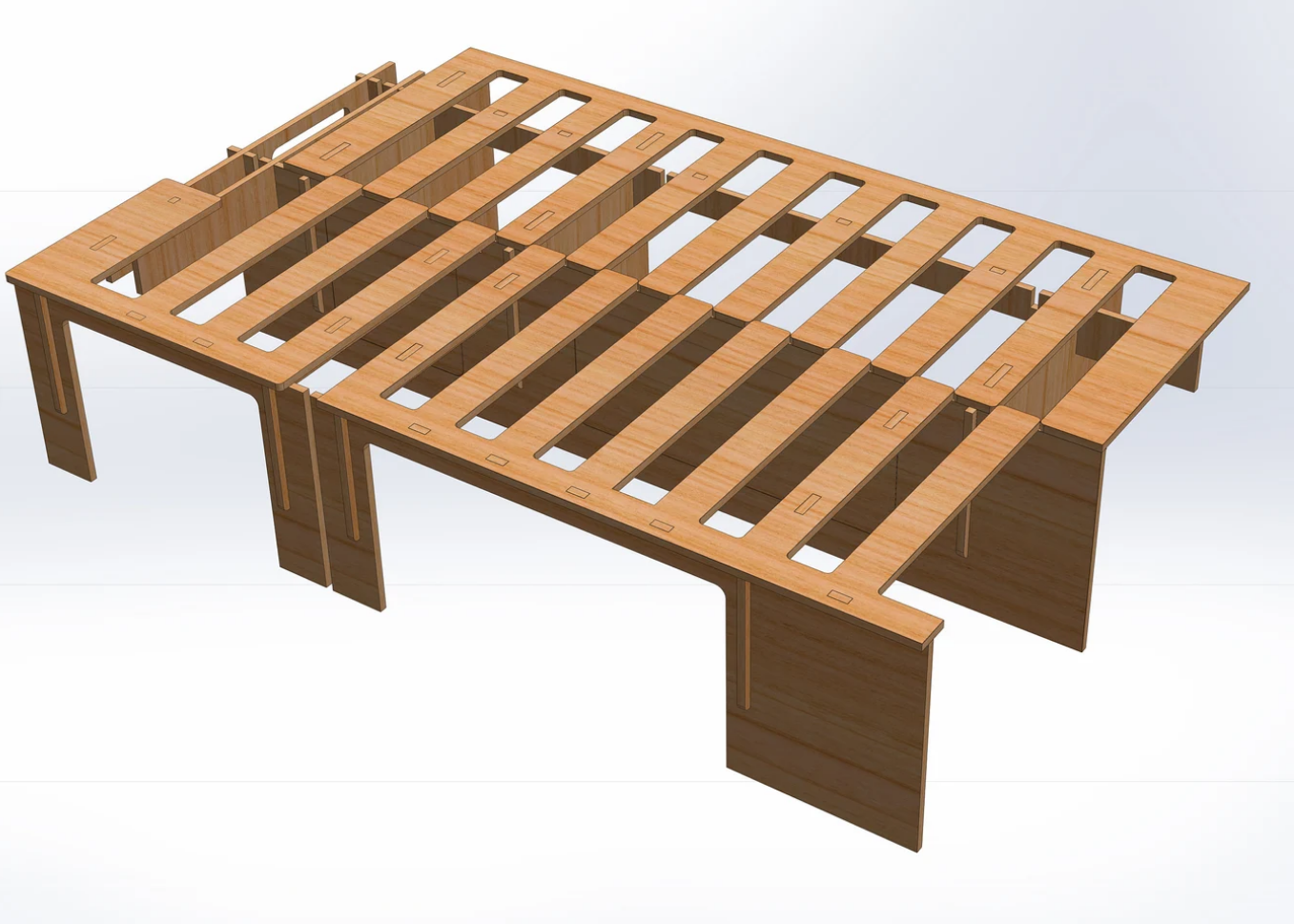 Utrekkbar seng 190 x 65.5\118cm