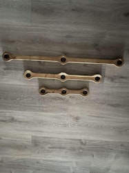 Håndlaget Shibari spreaderbar i eik