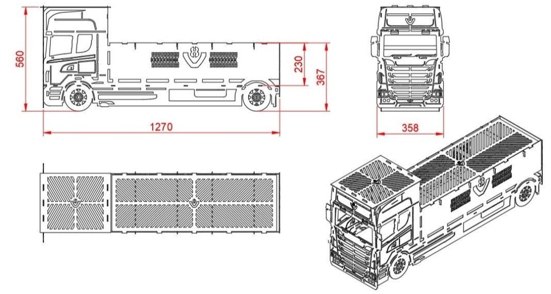 Scania V8 Grill \ bålpanne