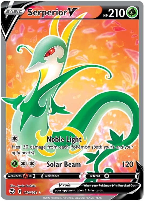 Kopia Serperior V - 170/195 - Full Art Ultra Rare - Silver Tempest