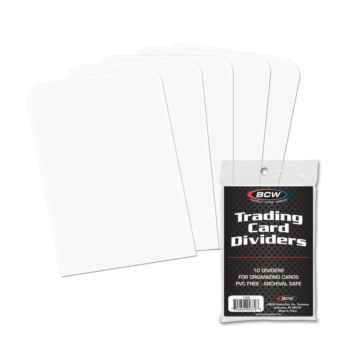 Dividers, trading cards