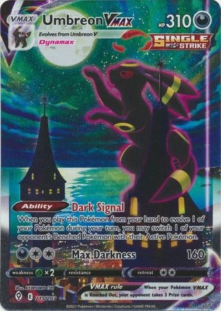 Umbreon VMAX - 215/203 - Alternate Art Secret Rare - Sword & Shield: Evolving Skies Singles