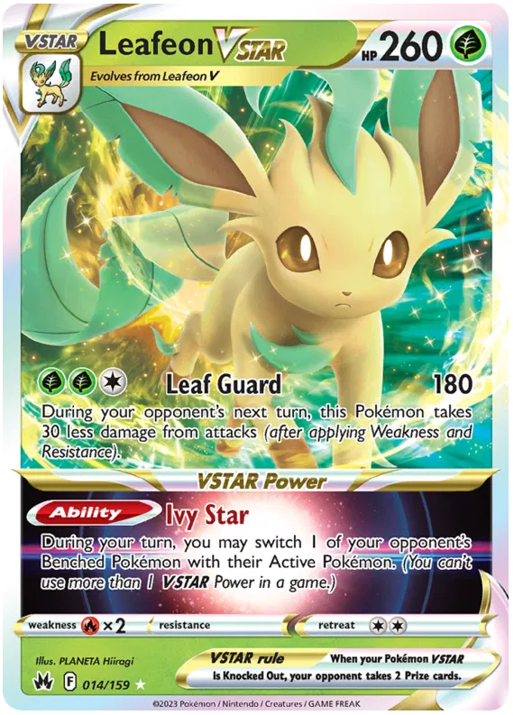 Leafeon VSTAR - 014/159 - Ultra Rare - Crown Zenith