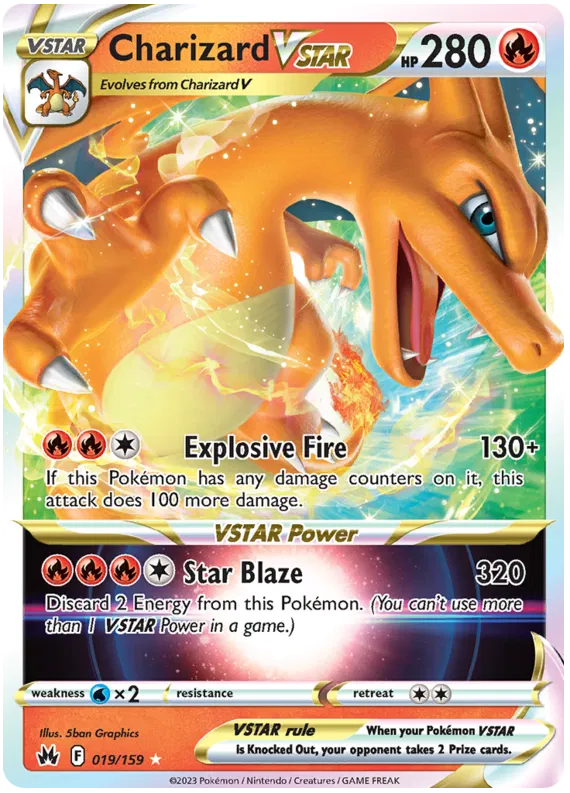 Charizard VSTAR - 019/159 - Ultra Rare - Crown Zenith