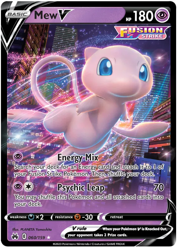 Mew V - 060/159 - Ultra Rare - Crown Zenith