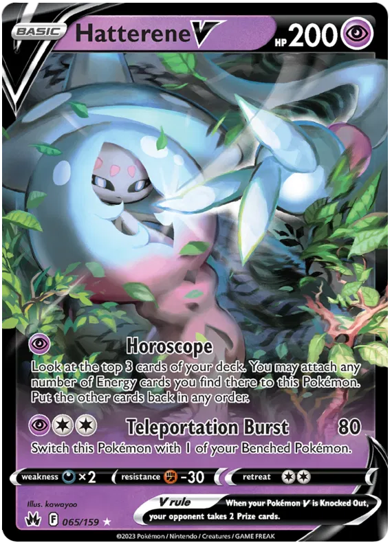 Hatterene V - 065/159 - Ultra Rare - Crown Zenith