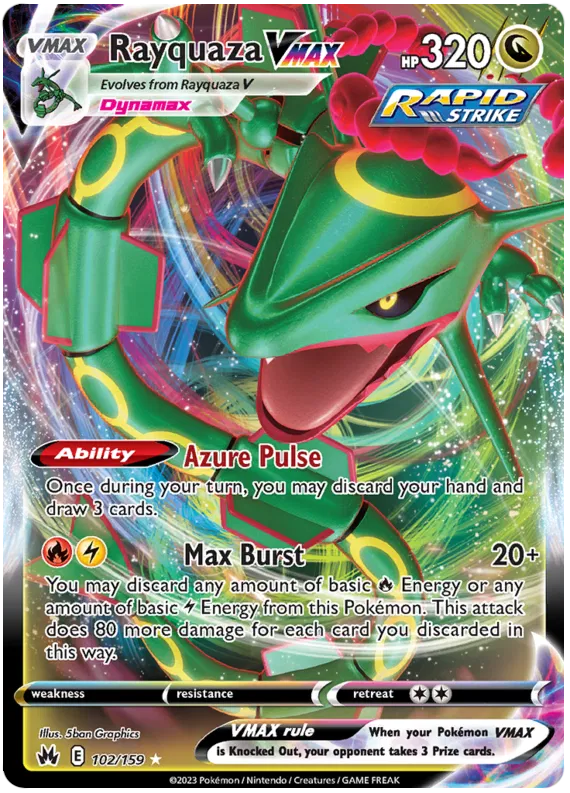 Rayquaza VMAX - 102/159 - Ultra Rare - Crown Zenith