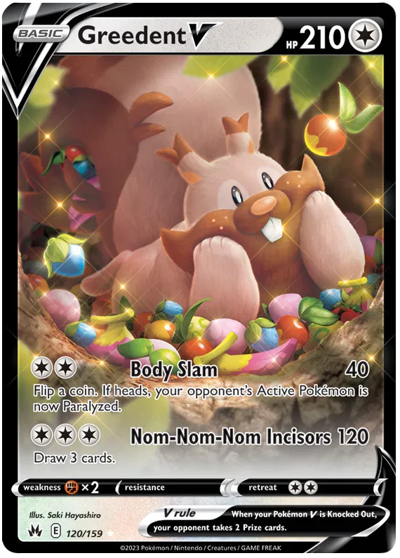 Greedent V - 120/159 - Ultra Rare - Crown Zenith