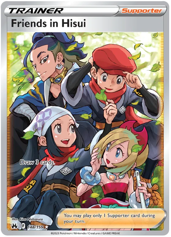 Friends in Hisui - 148/159 - Full Art Ultra Rare - Crown Zenith