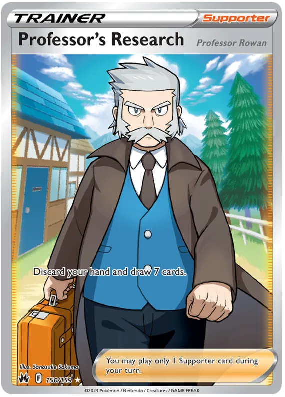Professor's Research - 150/159 - Full Art Ultra Rare - Crown Zenith