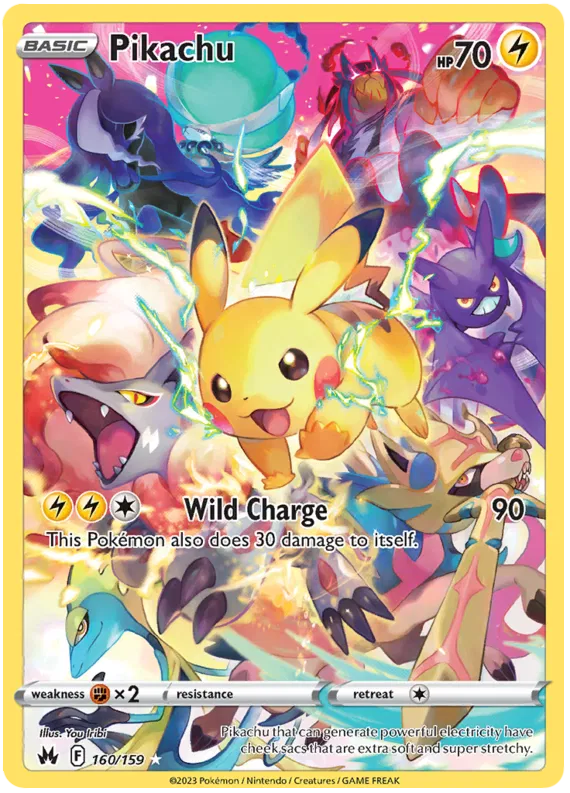 Pikachu - 160/159 - Secret Rare - Crown Zenith