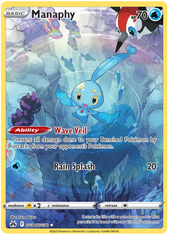 Manaphy - GG06/GG70 - Holo Rare - Crown Zenith