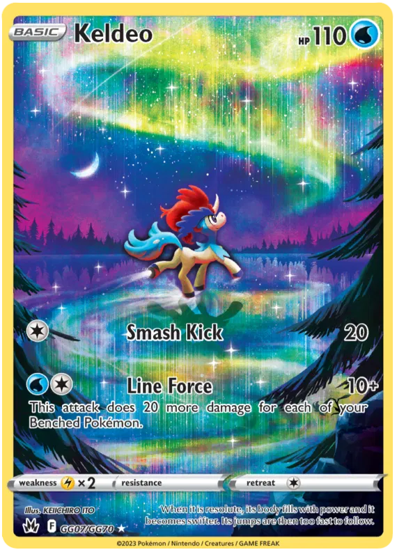 Keldeo - GG07/GG70 - Holo Rare - Crown Zenith