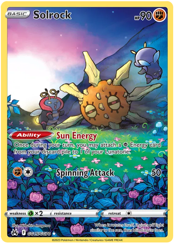 Solrock - GG15/GG70 - Holo Rare - Crown Zenith