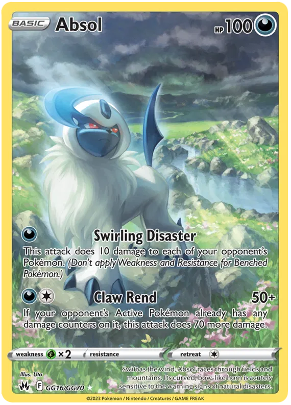 Absol - GG16/GG70 - Holo Rare - Crown Zenith