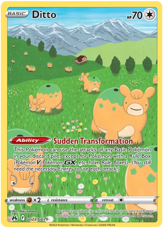 Ditto - GG22/GG70 - Holo Rare - Crown Zenith