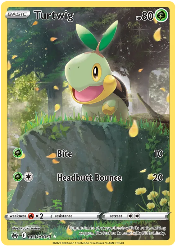 Turtwig - GG31/GG70 - Holo Rare - Crown Zenith
