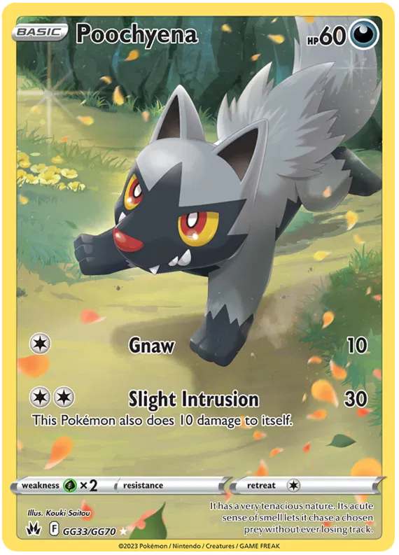 Poochyena - GG33/GG70 - Holo Rare - Crown Zenith