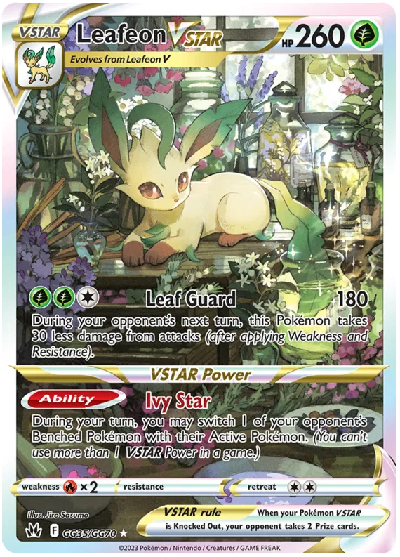 Leafeon VSTAR - GG35/GG70 - Ultra Rare - Crown Zenith
