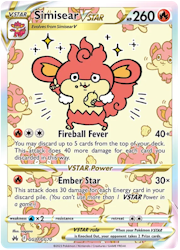Simisear VSTAR - GG37/GG70 - Ultra Rare - Crown Zenith