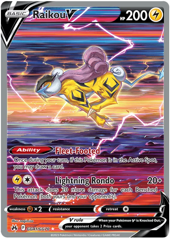 Raikou V - GG41/GG70 - Ultra Rare - Crown Zenith