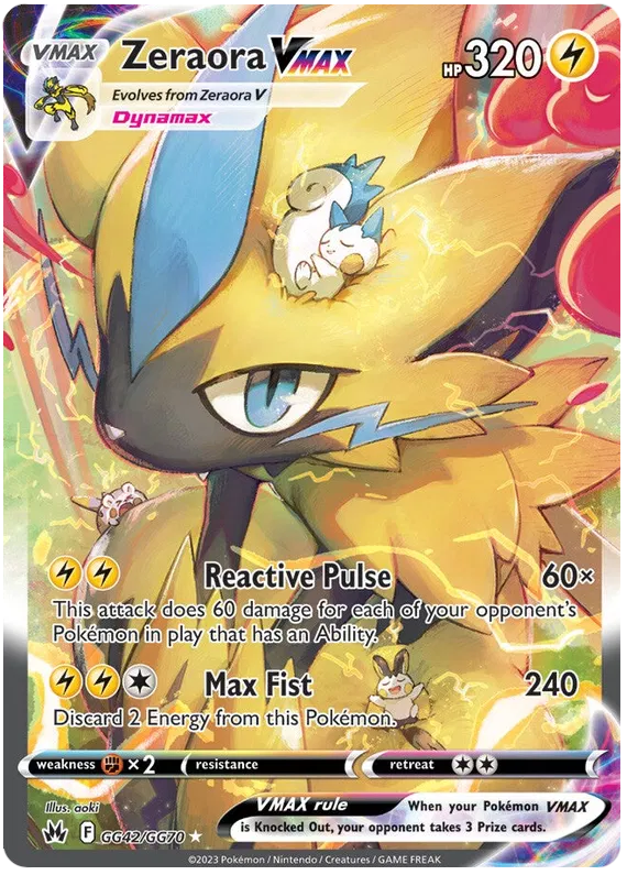Zeraora VMAX - GG42/GG70 - Ultra Rare - Crown Zenith