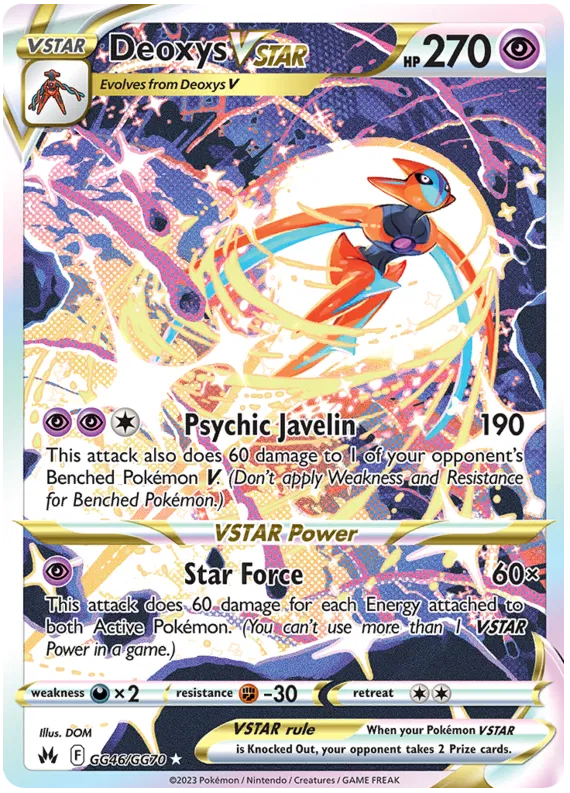 Deoxys VSTAR - GG46/GG70 - Ultra Rare - Crown Zenith