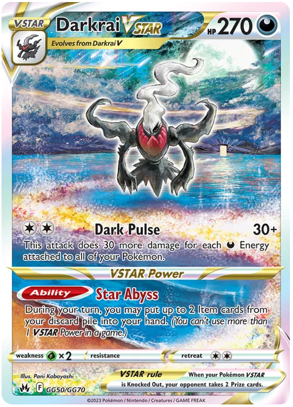 Darkrai VSTAR - GG50/GG70 - Ultra Rare - Crown Zenith