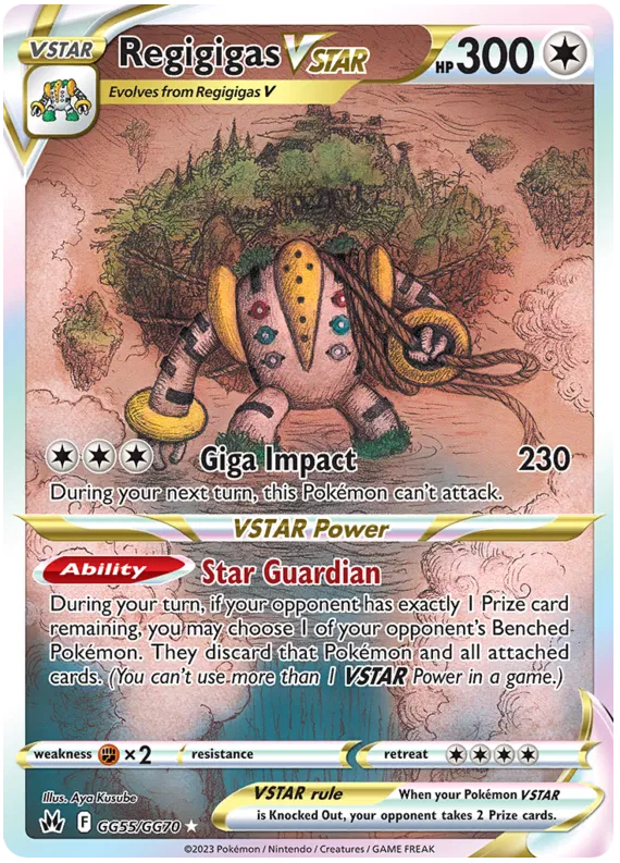 Regigigas VSTAR - GG55/GG70 - Ultra Rare - Crown Zenith