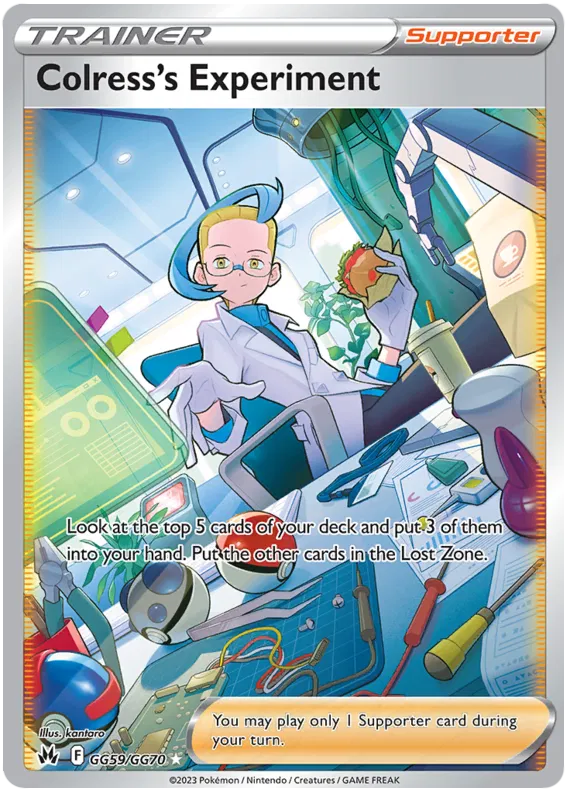 Colress's Experiment - GG59/GG70 - Full Art Ultra Rare - Crown Zenith
