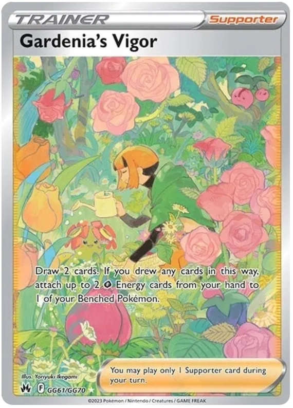 Gardenia's Vigor - GG61/GG70 - Full Art Ultra Rare - Crown Zenith