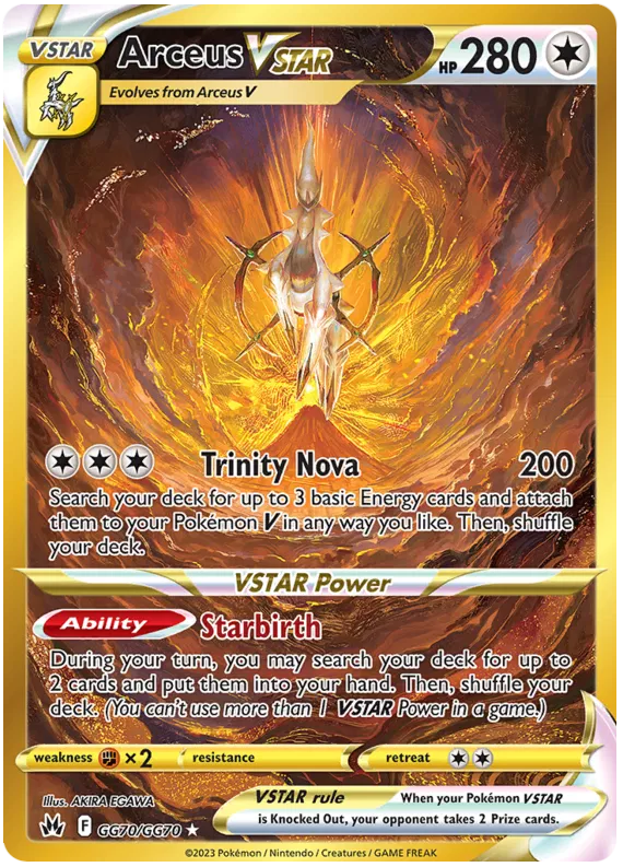 Arceus VSTAR - GG70/GG70 - Gold Secret - Crown Zenith