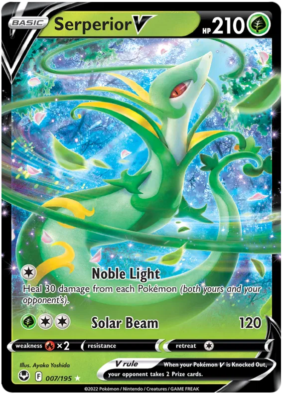 Serperior V - 007/195 - Ultra Rare - Silver Tempest