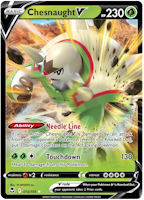 Chesnaught V - 015/195 - Ultra Rare - Silver Tempest
