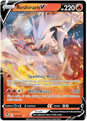 Reshiram V - 024/195 - Ultra Rare - Silver Tempest