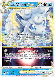Alolan Vulpix VSTAR - 034/195 - Ultra Rare - Silver Tempest