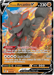 Hisuian Arcanine V - 090/195 - Ultra Rare - Silver Tempest