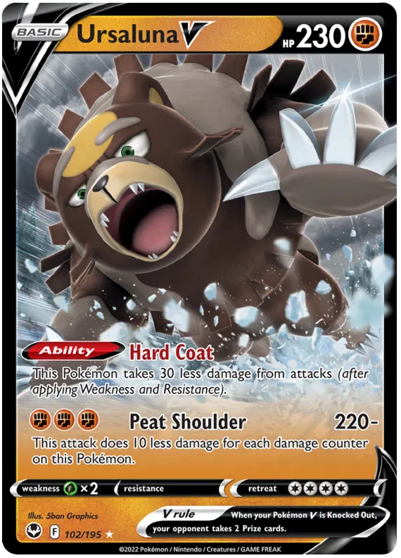 Ursaluna V - 102/195 - Ultra Rare - Silver Tempest