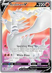 Reshiram V - 172/195 - Full Art Ultra Rare - Silver Tempest